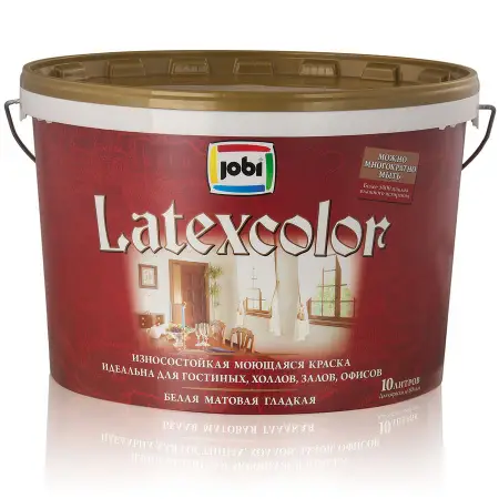 JOBI LATEXCOLOR Краска латексная износостойкая моющаяся - матовая
