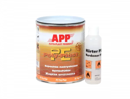 Жидкая шпатлевка PE Poly-Plast Spritzfüller, 0,98+0,02кг отв.
