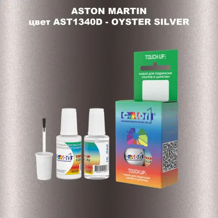 Краска для сколов во флаконе с кисточкой ASTON MARTIN, цвет AST1340D - OYSTER SILVER
