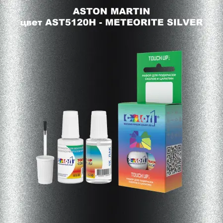 Краска для сколов во флаконе с кисточкой ASTON MARTIN, цвет AST5120H - METEORITE SILVER