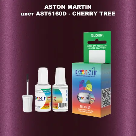 Краска для сколов во флаконе с кисточкой ASTON MARTIN, цвет AST5160D - CHERRY TREE