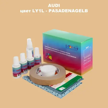 Ремкомплект для ремонта глубоких сколов и царапин AUDI, цвет LY1L - PASADENAGELB