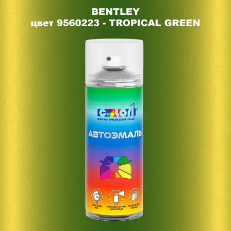 Аэрозольная краска BENTLEY, цвет 9560223 - TROPICAL GREEN