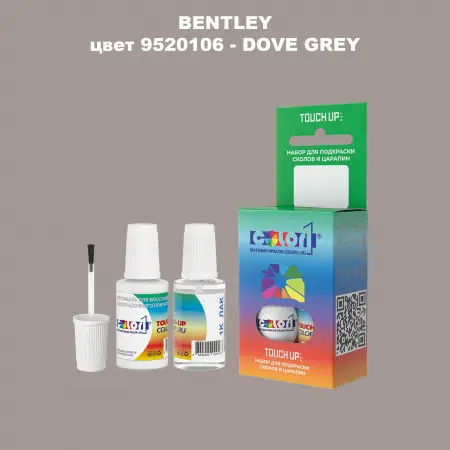 Краска для сколов во флаконе с кисточкой BENTLEY, цвет 9520106 - DOVE GREY