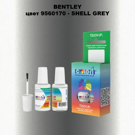 Краска для сколов во флаконе с кисточкой BENTLEY, цвет 9560170 - SHELL GREY