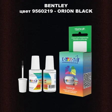 Краска для сколов во флаконе с кисточкой BENTLEY, цвет 9560219 - ORION BLACK
