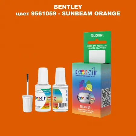 Краска для сколов во флаконе с кисточкой BENTLEY, цвет 9561059 - SUNBEAM ORANGE
