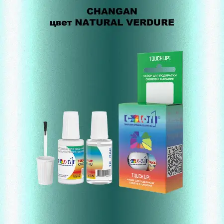Краска для сколов во флаконе с кисточкой CHANGAN, цвет NATURAL VERDURE