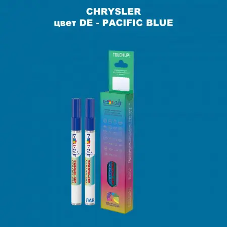 Маркер с краской CHRYSLER, цвет DE - PACIFIC BLUE