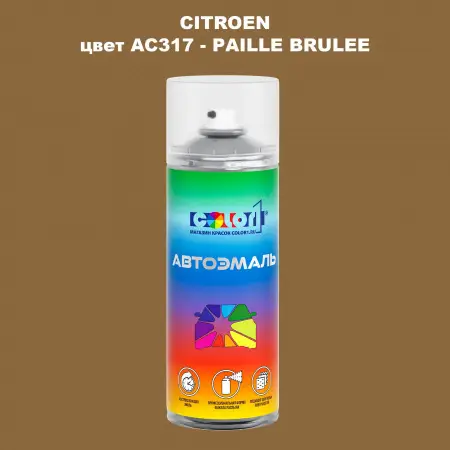Аэрозольная краска CITROEN, цвет AC317 - PAILLE BRULEE