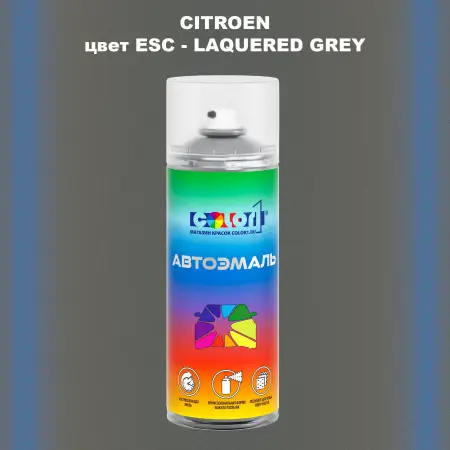 Аэрозольная краска CITROEN, цвет ESC - LAQUERED GREY