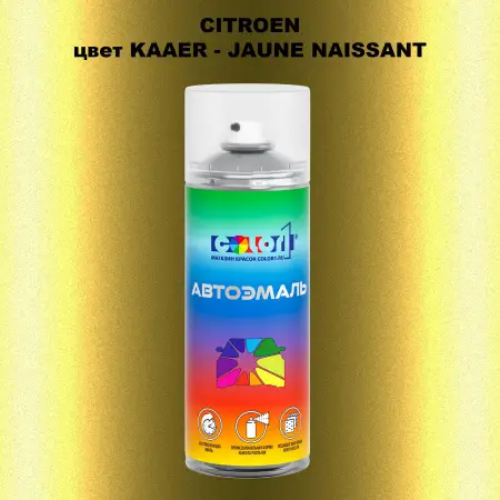 Аэрозольная краска CITROEN, цвет KAAER - JAUNE NAISSANT