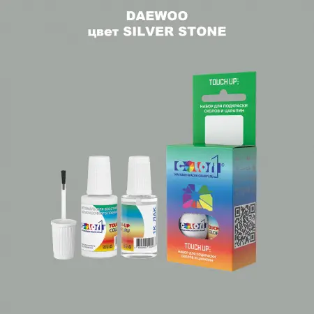 Краска для сколов во флаконе с кисточкой DAEWOO, цвет - SILVER STONE