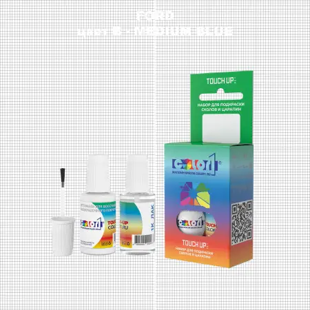Краска для сколов во флаконе с кисточкой FORD, цвет B - MEDIUM BLUE