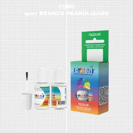 Краска для сколов во флаконе с кисточкой FORD, цвет - BRANCO PEAROLIZADO