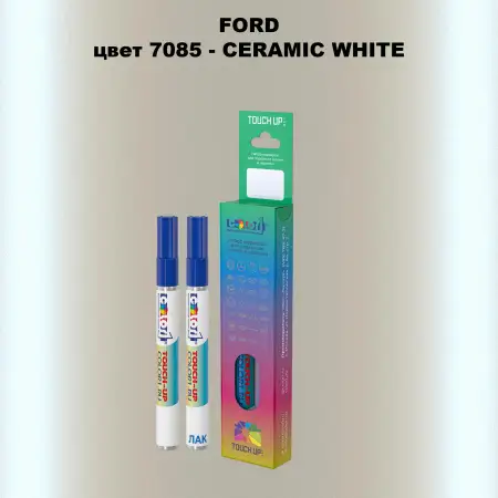 Маркер с краской FORD, цвет 7085 - CERAMIC WHITE