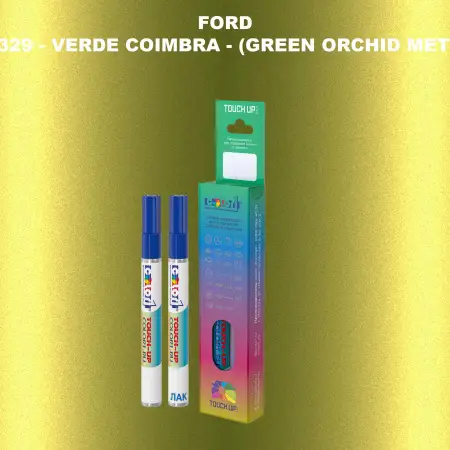 Маркер с краской FORD, цвет 7329 - VERDE COIMBRA - (GREEN ORCHID METALLIC)