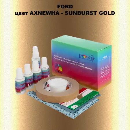 Ремкомплект для ремонта глубоких сколов и царапин FORD, цвет AXNEWHA - SUNBURST GOLD