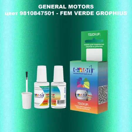 Краска для сколов во флаконе с кисточкой GM, цвет  9810847501 - FEMVERDEGROPHIUS