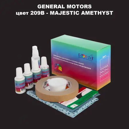 Ремкомплект для ремонта глубоких сколов и царапин GM, цвет 209B - MAJESTICAMETHYST