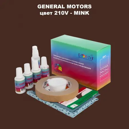 Ремкомплект для ремонта глубоких сколов и царапин GM, цвет 210V - MINK