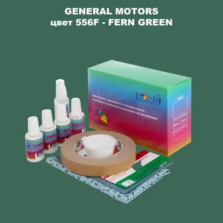 Ремкомплект для ремонта глубоких сколов и царапин GM, цвет 556F - FERNGREEN