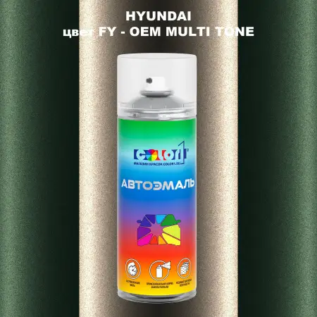 Аэрозольная краска HYUNDAI, цвет FY - 2-х цветное покрытие