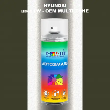 Аэрозольная краска HYUNDAI, цвет LW - 2-х цветное покрытие