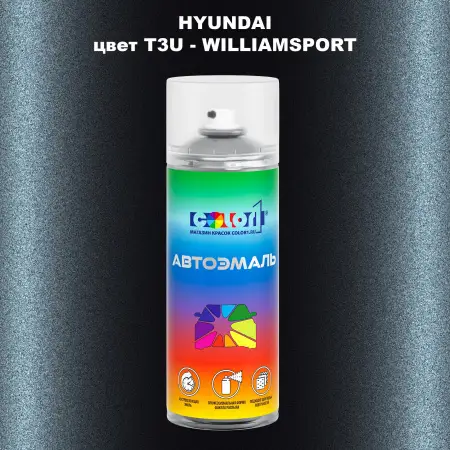 Аэрозольная краска HYUNDAI, цвет T3U - WILLIAMSPORT