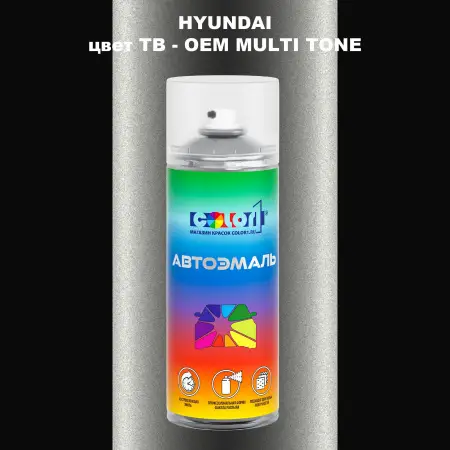 Аэрозольная краска HYUNDAI, цвет TB - 2-х цветное покрытие