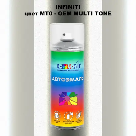 Аэрозольная краска INFINITI, цвет MT0 - 2-х цветное покрытие