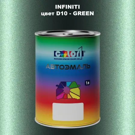 Автомобильная краска INFINITI, цвет D10 - GREEN