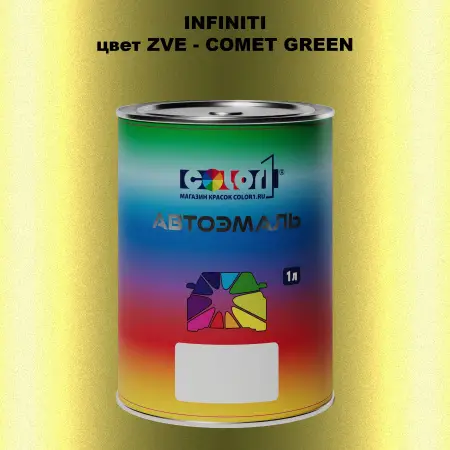 Автомобильная краска INFINITI, цвет ZVE - COMET GREEN