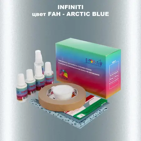 Ремкомплект для ремонта глубоких сколов и царапин INFINITI, цвет FAH - ARCTIC BLUE