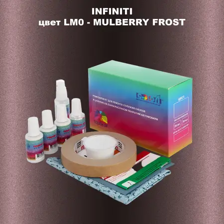 Ремкомплект для ремонта глубоких сколов и царапин INFINITI, цвет LM0 - MULBERRY FROST