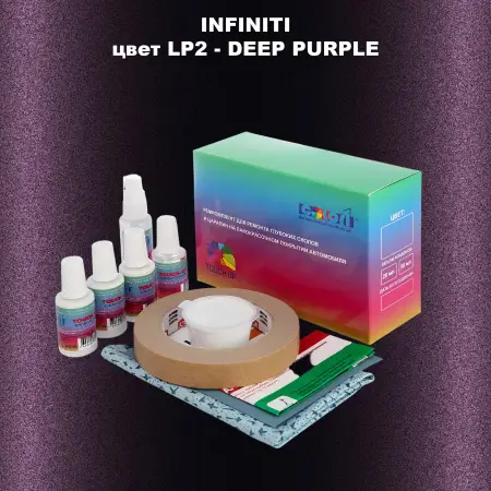 Ремкомплект для ремонта глубоких сколов и царапин INFINITI, цвет LP2 - DEEP PURPLE
