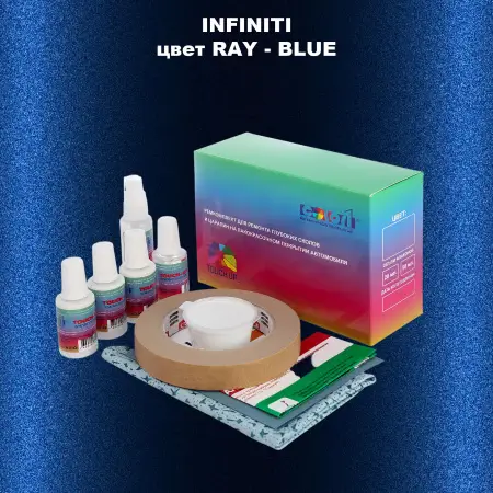 Ремкомплект для ремонта глубоких сколов и царапин INFINITI, цвет RAY - BLUE