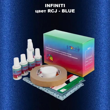 Ремкомплект для ремонта глубоких сколов и царапин INFINITI, цвет RCJ - BLUE