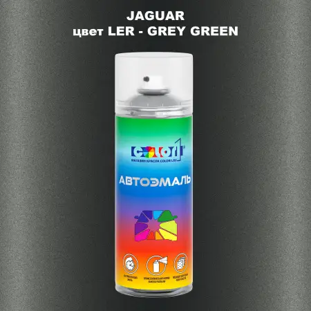 Аэрозольная краска JAGUAR, цвет LER - GREY GREEN