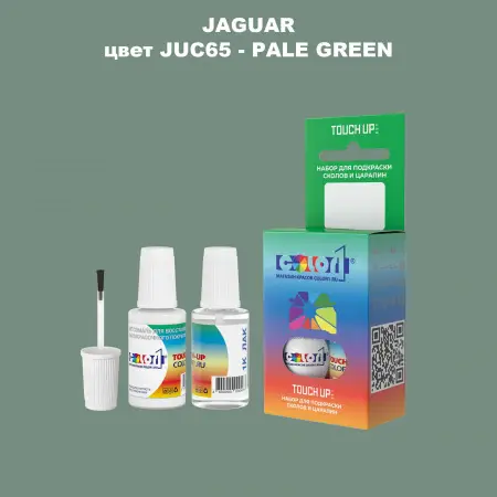 Краска для сколов во флаконе с кисточкой JAGUAR, цвет JUC65 - PALE GREEN