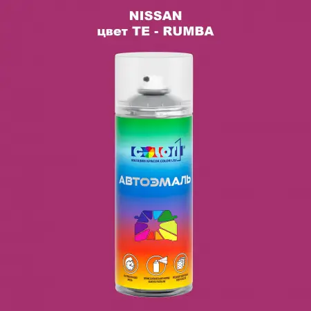 Аэрозольная краска NISSAN, цвет TE - RUMBA