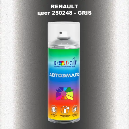 Аэрозольная краска RENAULT, цвет 250248 - GRIS