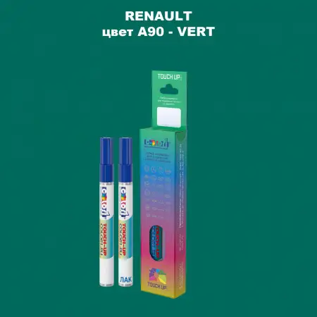 Карандаш-маркер с краской RENAULT, цвет A90 - VERT