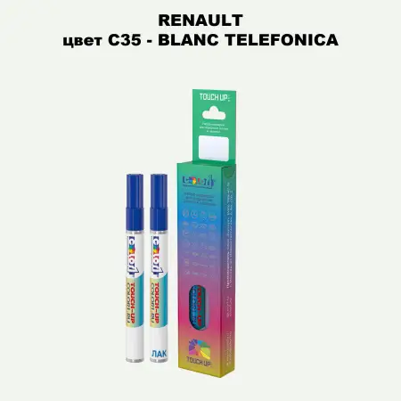 Карандаш-маркер с краской RENAULT, цвет C35 - BLANC TELEFONICA