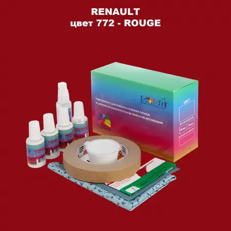 Ремкомплект для ремонта глубоких сколов и царапин RENAULT, цвет 772 - ROUGE