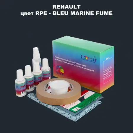 Ремкомплект для ремонта глубоких сколов и царапин RENAULT, цвет RPE - BLEU MARINE FUME