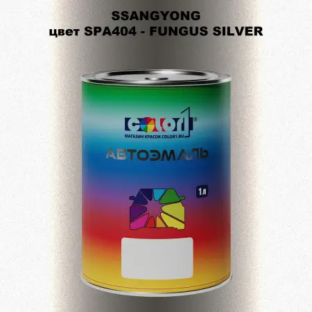 Автомобильная краска SSANGYONG, цвет SPA404 - FUNGUS SILVER
