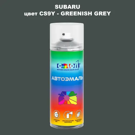 Аэрозольная краска SUBARU, цвет CS9Y - GREENISH GREY