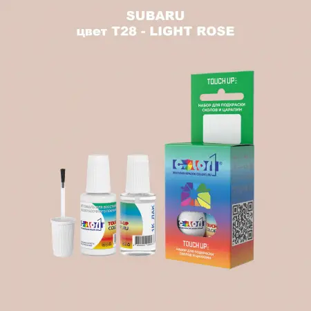 Краска для сколов во флаконе с кисточкой SUBARU, цвет T28 - LIGHT ROSE