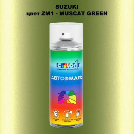 Аэрозольная краска SUZUKI, цвет ZM1 - MUSCAT GREEN
